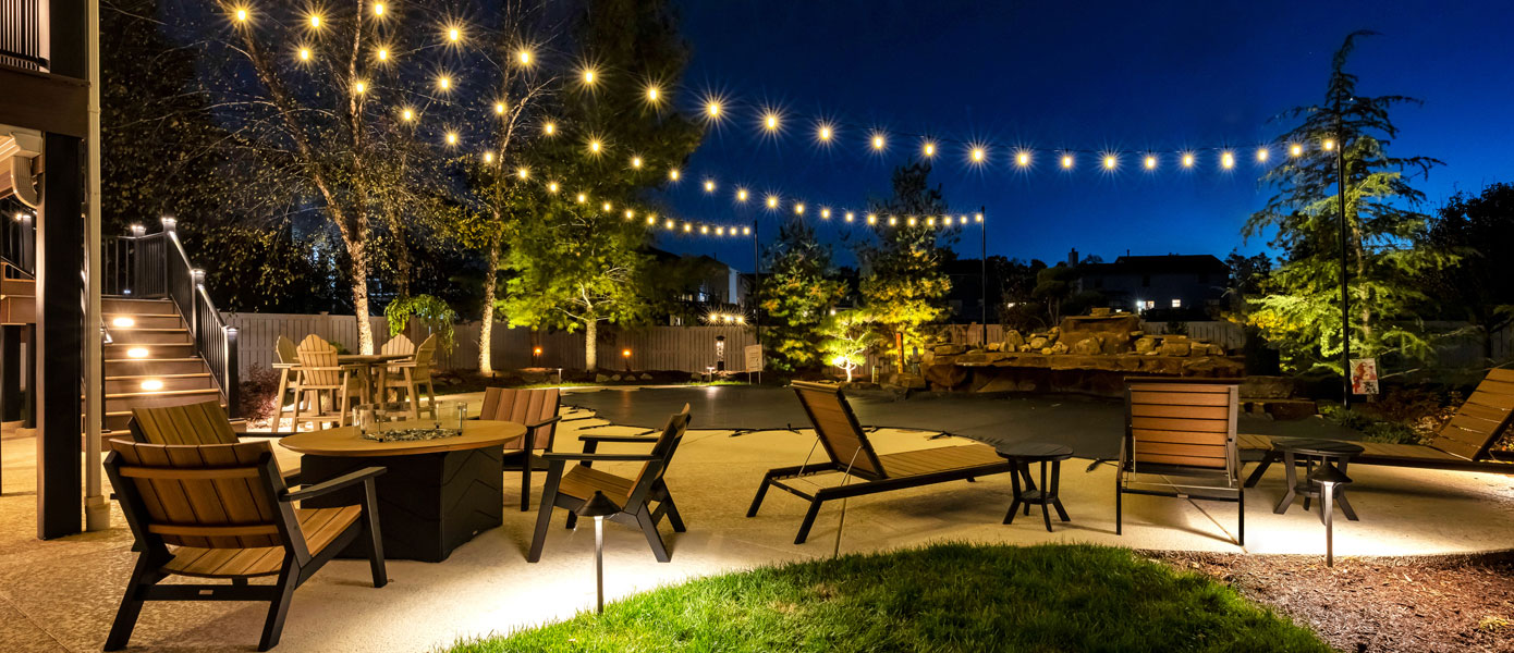 deck and patio string lighting installer Chesterton, IN